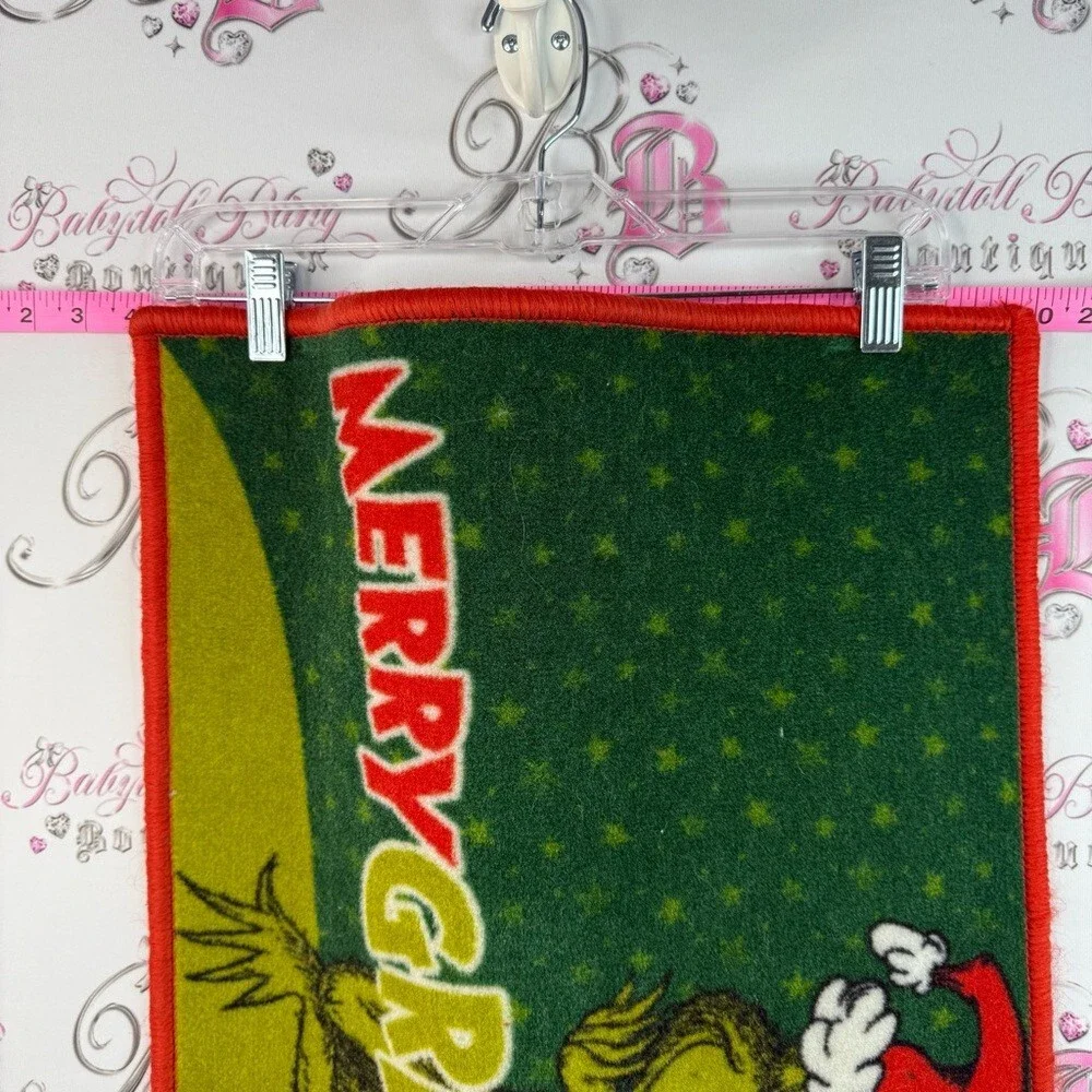 Merry Grinchmas Doormat - Green & Red Holiday Mat